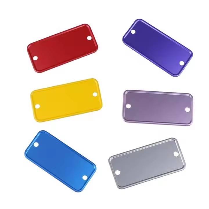 Outdoor Color Coated Aluminum Tags with Custom Text