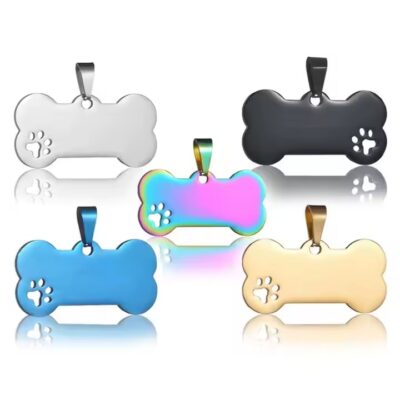 Sublimation Blank Anodized Aluminum Dog Tags for Heat Transfer Printing