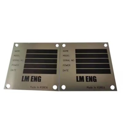 Custom Engraved Machine Nameplates for Industrial Use

