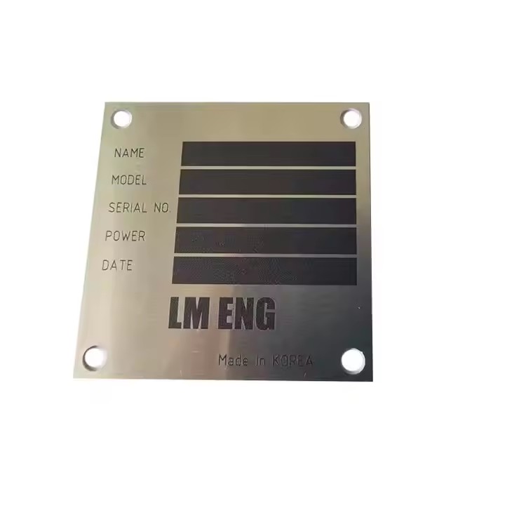 Custom Engraved Machine Nameplates for Industrial Use