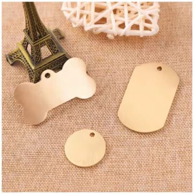 Blank Brass and Copper Key Tags for Custom Engraving