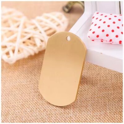 Blank Brass and Copper Key Tags for Custom Engraving