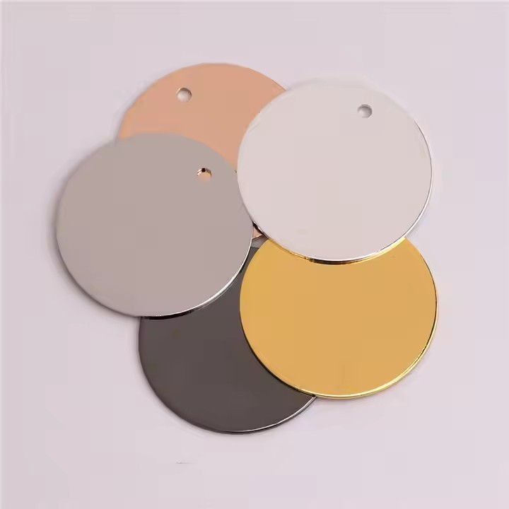 Blank Round Metal Tags for Engraving and Industrial Use